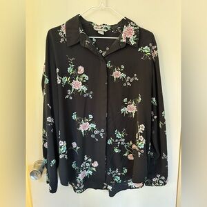 H&M Floral Long Sleeve Top